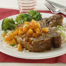 Apricot-Glazed Pork Loin Chops