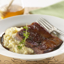 Braised Pork Belly with Creamy Grits