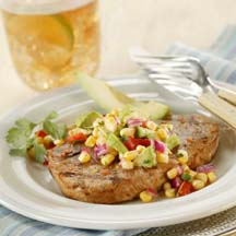 Chile-Rubbed Grilled Pork Chops