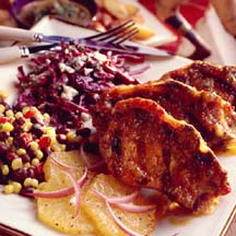Country-Style Ribs with Jalapeño-Peach Sauce