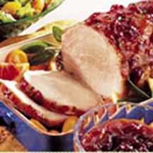 Cranberry Citrus-Glazed Pork Roast