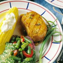 Grilled Pork Chops in Ginger Marinade