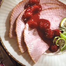Ham with Gingered Cherry Sauce