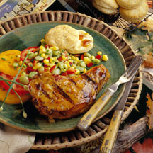 Maple-Mustard Glazed Pork Chops