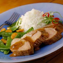 Pork Tenderloin with Raisin-Hoisin Sauce