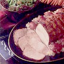 Port-Glazed Pork Roast with Apple-Horseradish Sauce