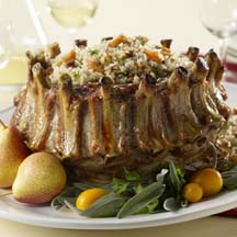 Rice-Stuffed Pork Crown Roast