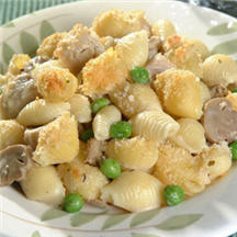 Baked Shells with Chicken and Mushrooms