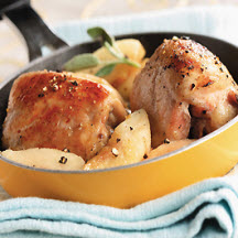 View recipe for Chicken Thighs with Honeyed Apples and Fresh Sage. Chicken Thighs with Honeyed Apples and Fresh Sage