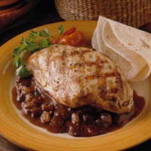 Chicken with California Raisin Molé