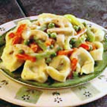 Creamy Tortelloni Chicken Primavera