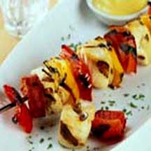 Grilled Chicken and Chorizo Skewers
