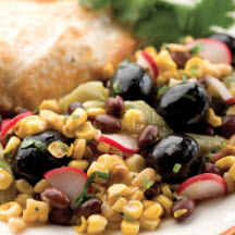 Roasted Corn and Bean Salad